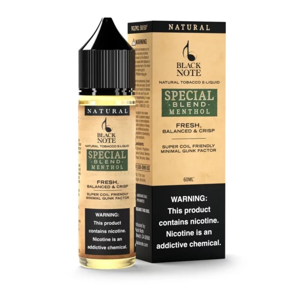 Black Note スペシャルブレンドメンソール 60ml  (日本国内配送)
