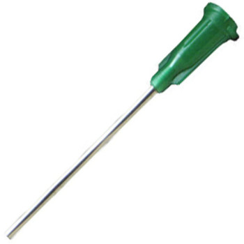 30ml Luer Lock Syringe with Blunt Needle Tip - 14ga. x 1.5inch Olive 