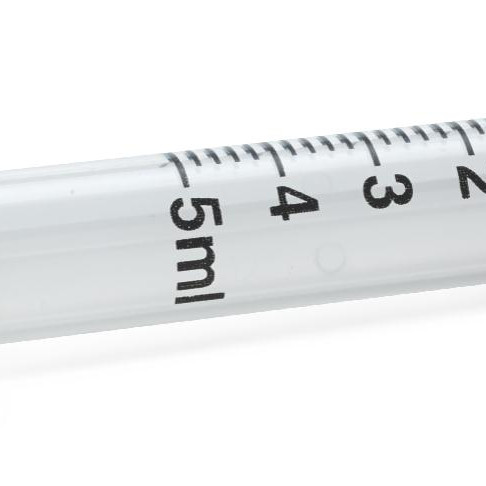 5ml Luer Lock Syringe with Blunt Needle Tip - 16ga. x 1.5inch Purple
