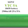 AUTHENTIC!  4 pcs of Sony VTC5A 18650 2500mAh 25A Battery - Flat Top (JAPAN Domestic Shipping)
